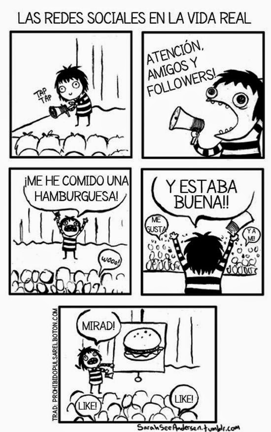 las redes sociales en la vida real
